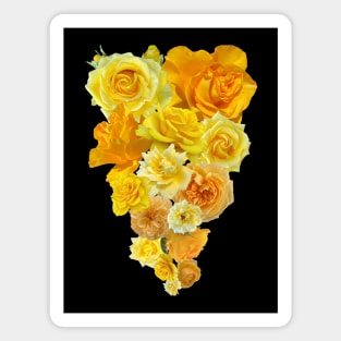 Yellow Roses Bouquet Magnet